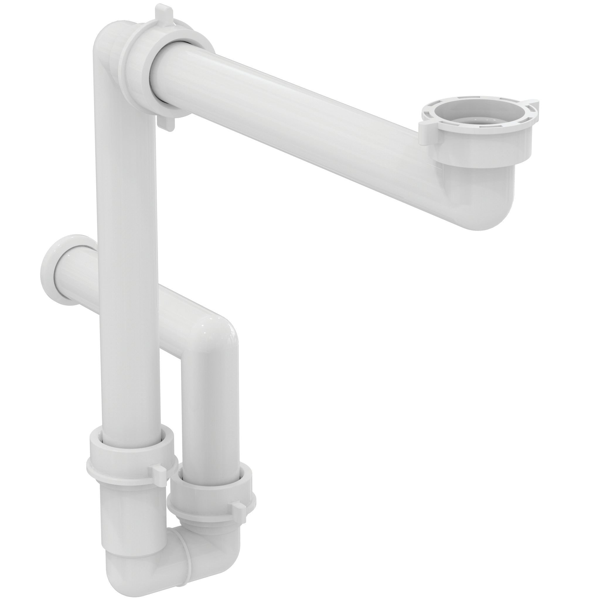Universal space saving siphon