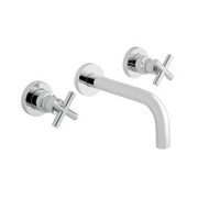 Elements 3 Hole Bath Filler with 200mm Spout Wall Mounted Chrome