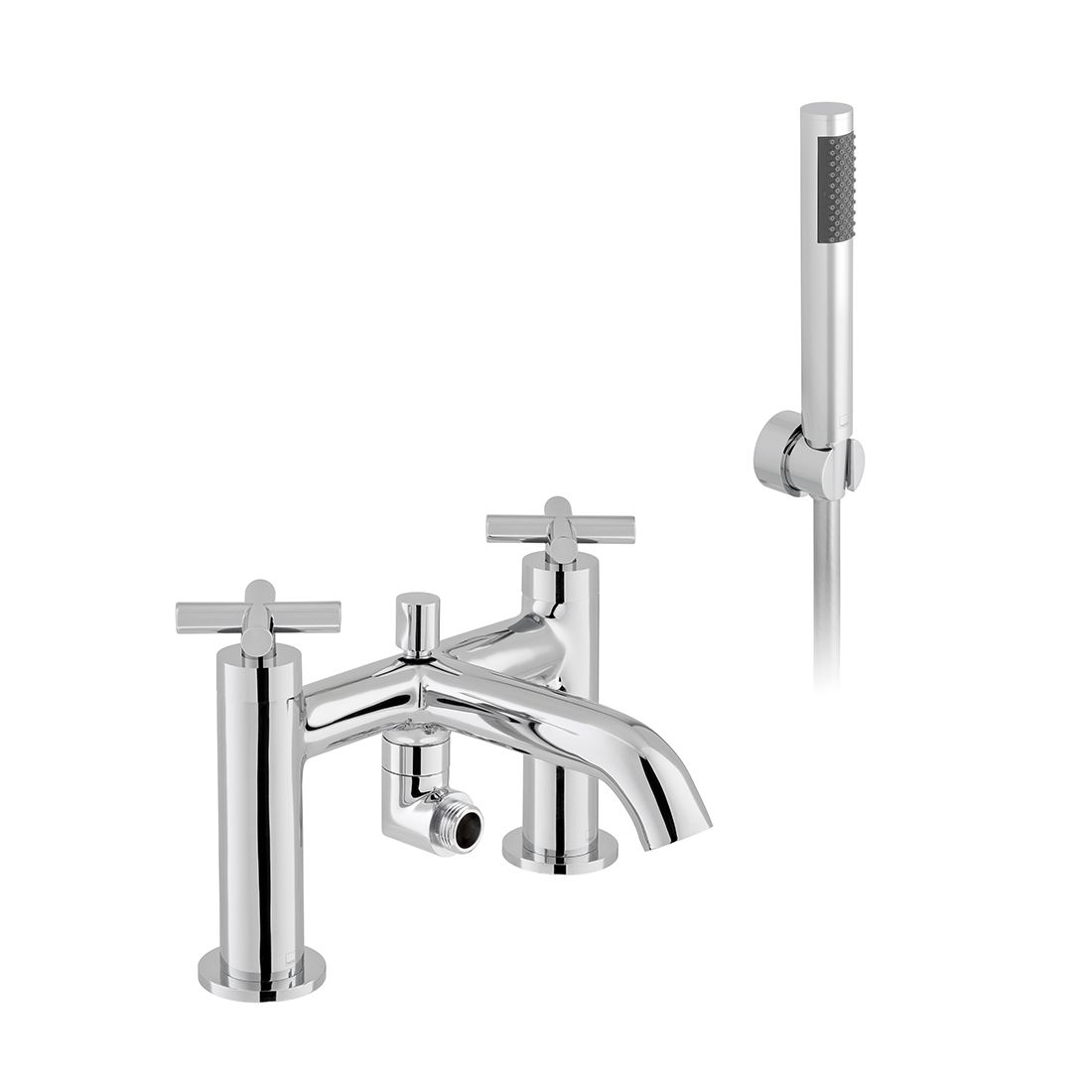 Elements Deck Mounted Bath Shower Mixer and Kit – Empress Bathrooms