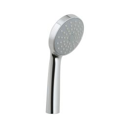 Eris 80mm Round Single Function Rub-Clean Shower Handset Chrome