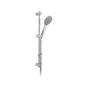 Evolve Slide Rail Shower Kit with Round 4 Function Rub-Clean Shower Handset with Pause Function, 680mm Slide Rail and 150cm Shower Hose Chrome