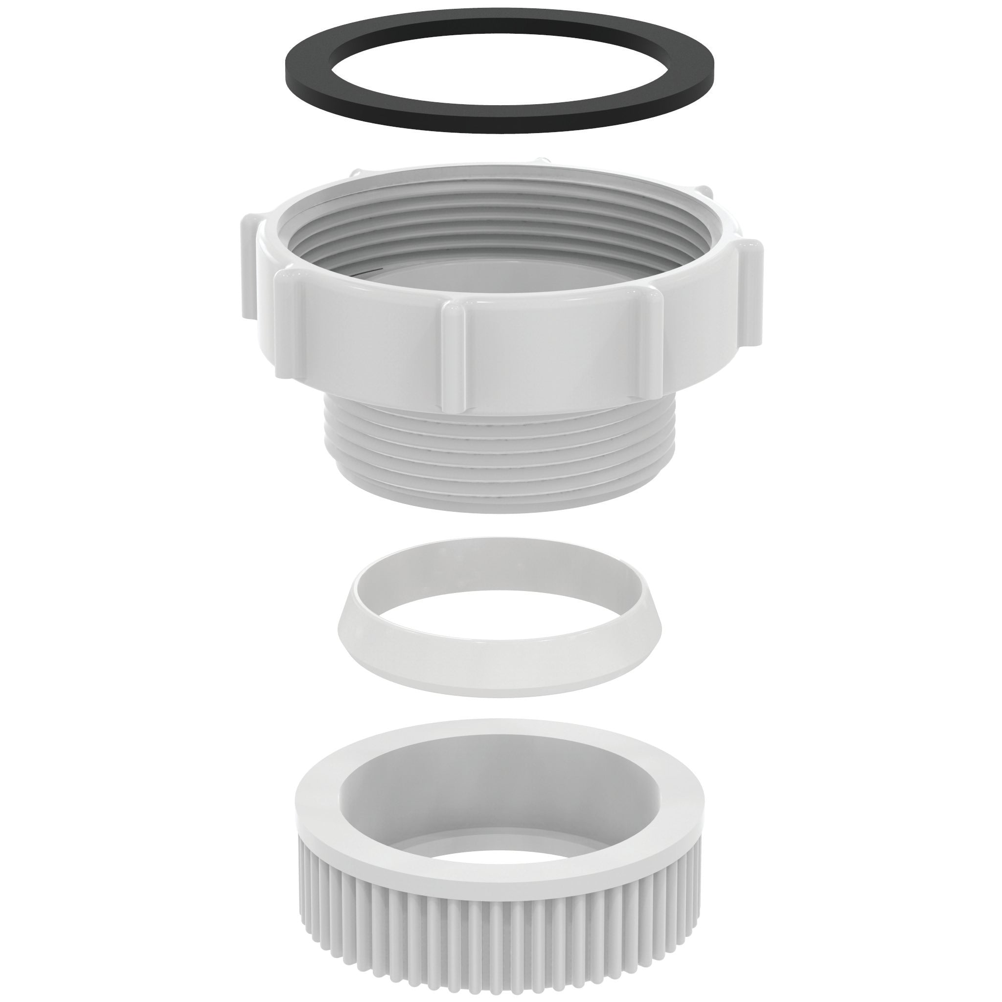 Flush pipe reducer 2" to 11/2" (For use with pneumatic Conceala 3 cisterns and constructed flushbends)
