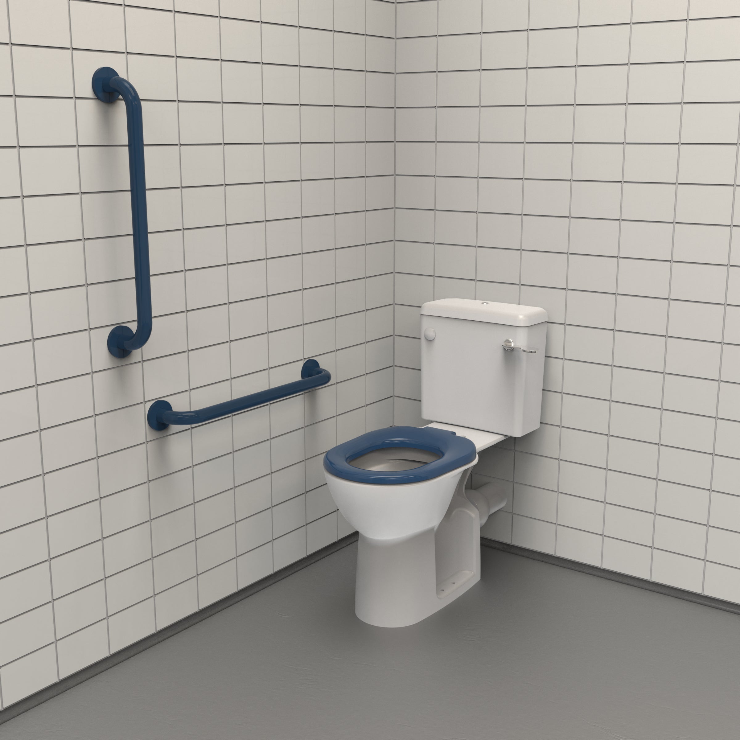 Rimless Close Coupled Ambulant Doc M Toilet Pack