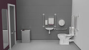 Rimless Close Coupled Doc M Toilet Transfer pack (left/right transfer)