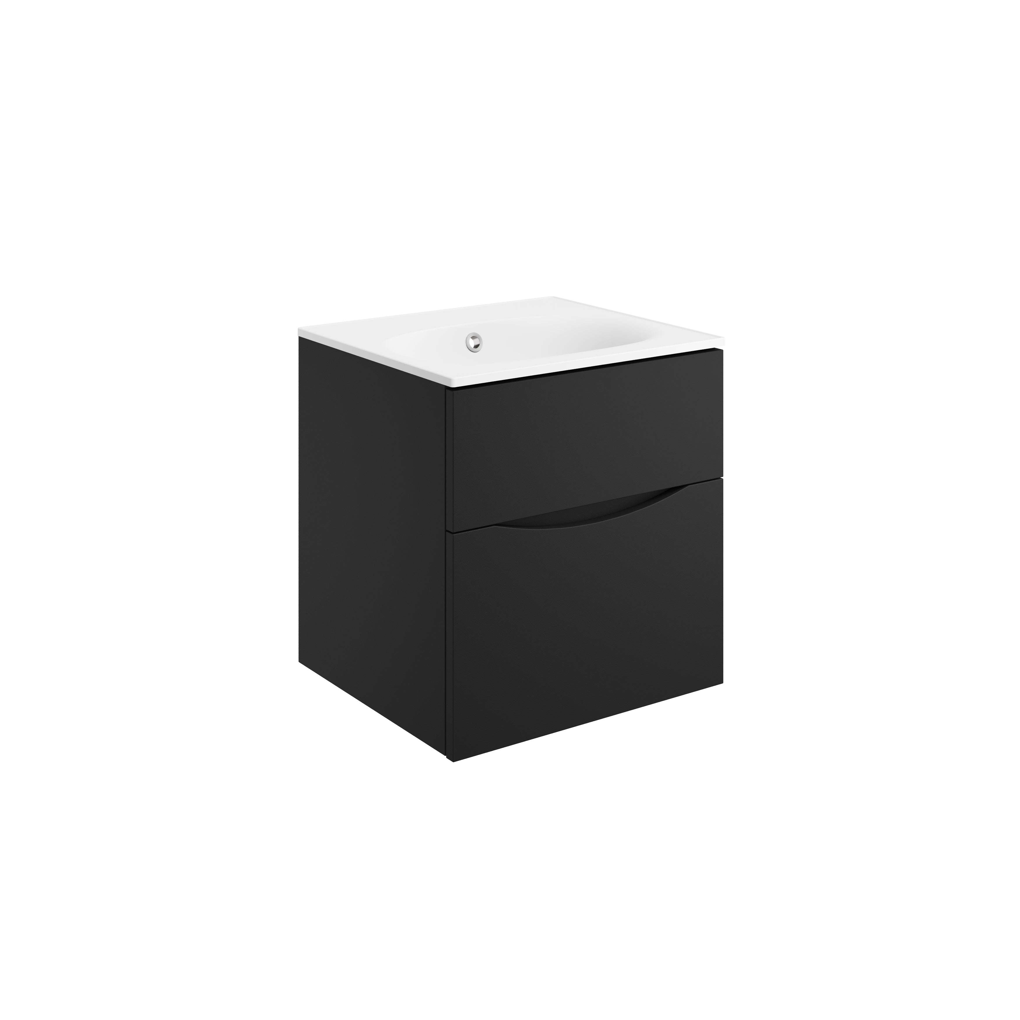Crosswater Limit 500 Single Drawer Unit Royal Walnut with Basin NTH
