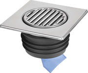 150mm Square Stainless Steel Tile with Internal Non-Return Valve