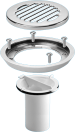 TSG50/TSG52 Sheet Floor Gully Conversion Kit – Stainless Steel