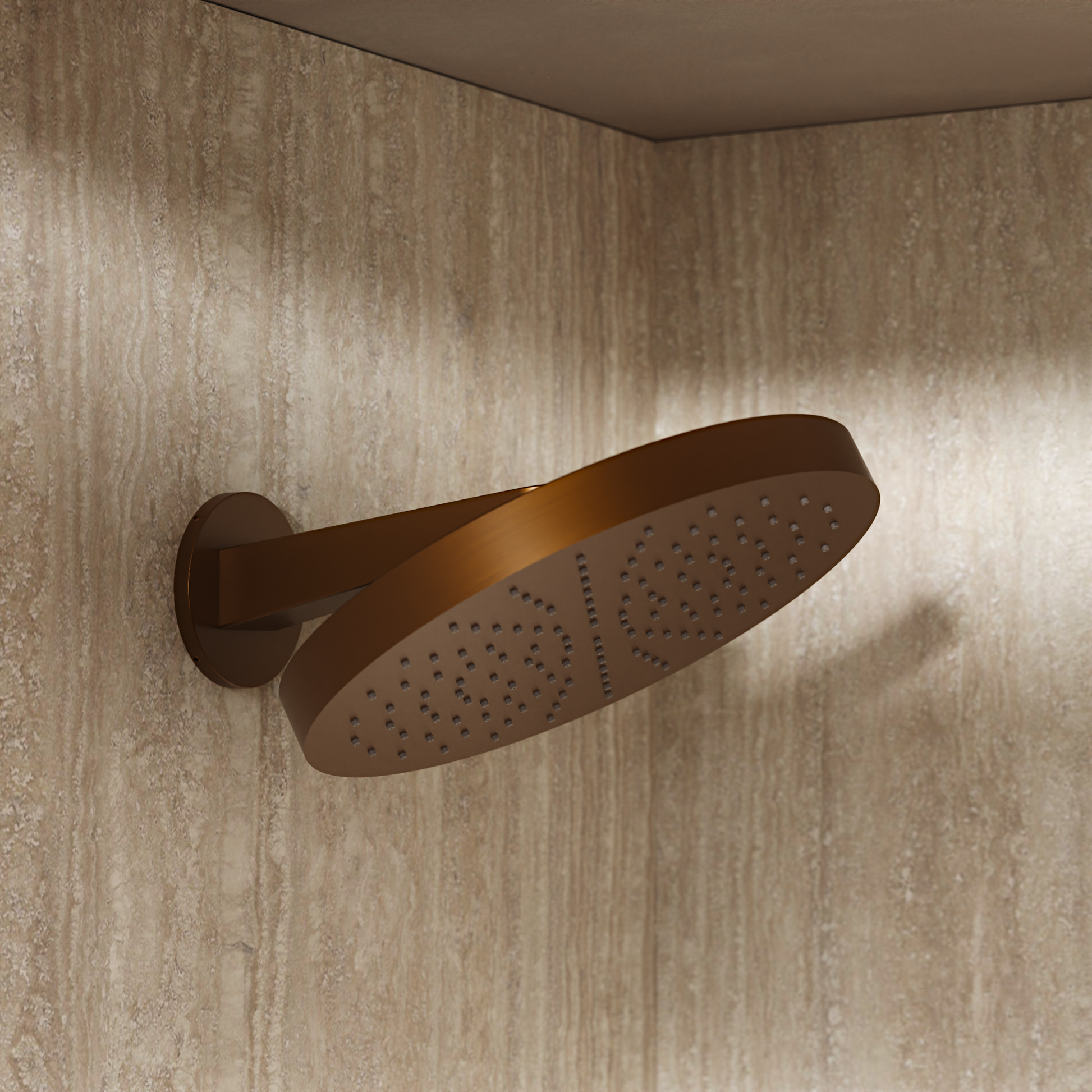 Revive Stainless Steel Shower Head Wall Mounted 300 x 300