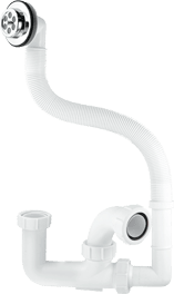 75mm Seal Bath Trap with Flexible Overflow