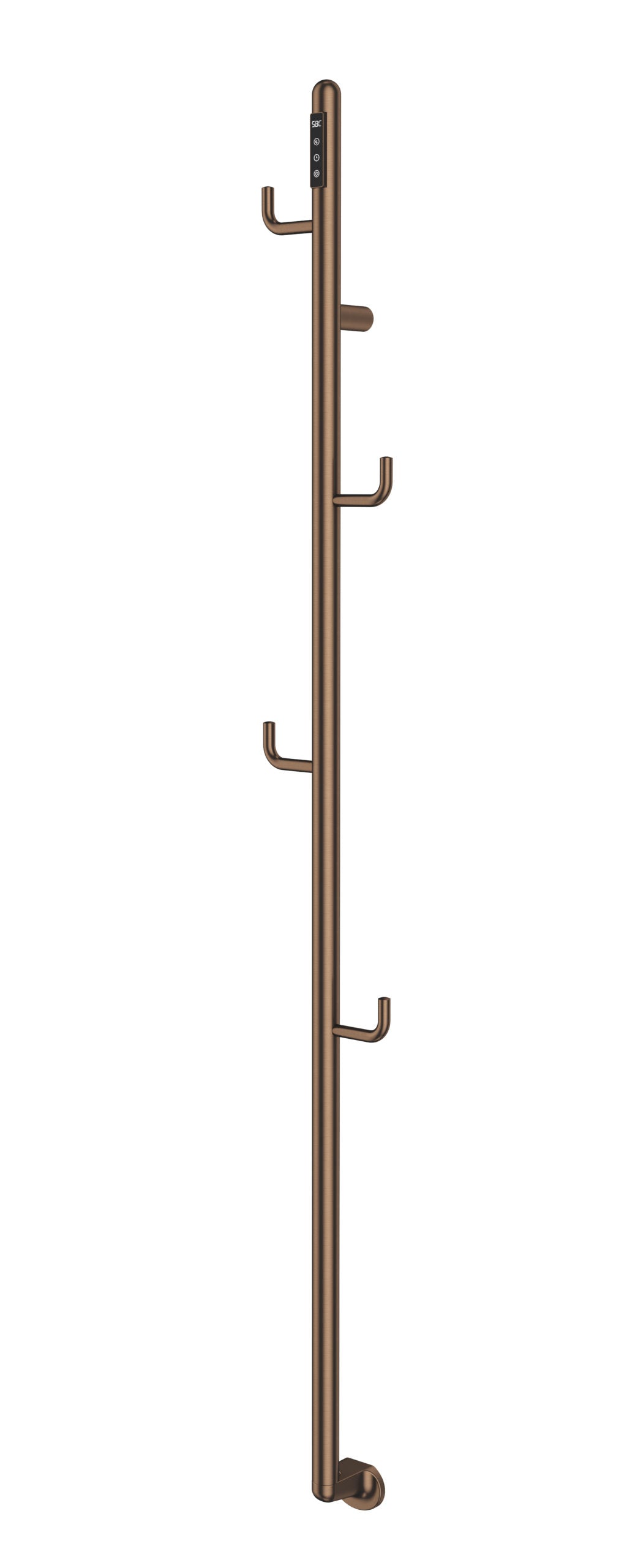 FLO ELECTRIC TOWEL RAIL WITH HOOKS 1661