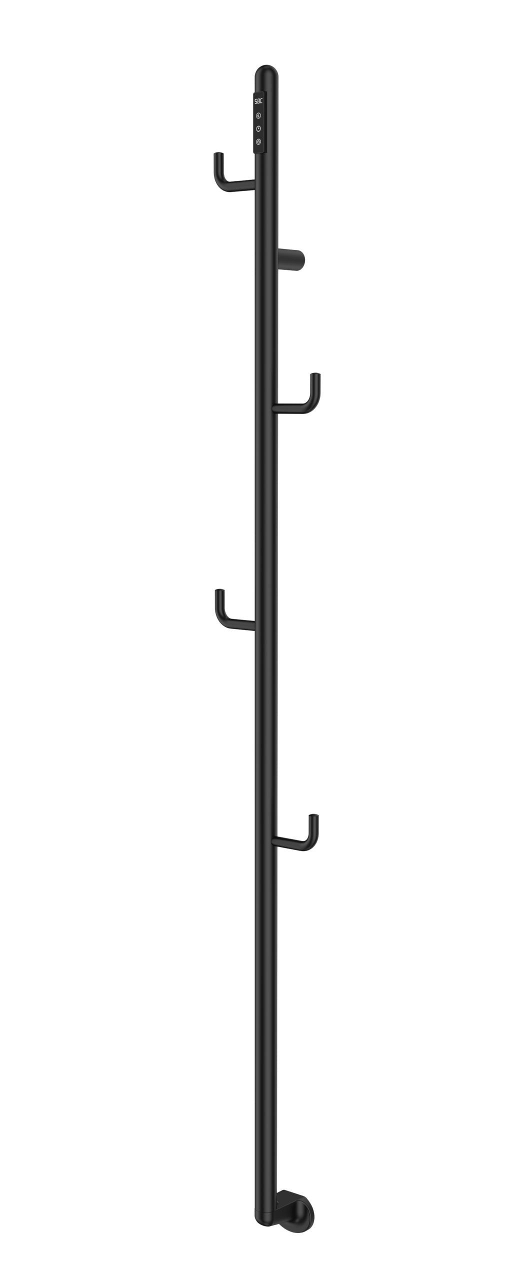 FLO ELECTRIC TOWEL RAIL WITH HOOKS 1661