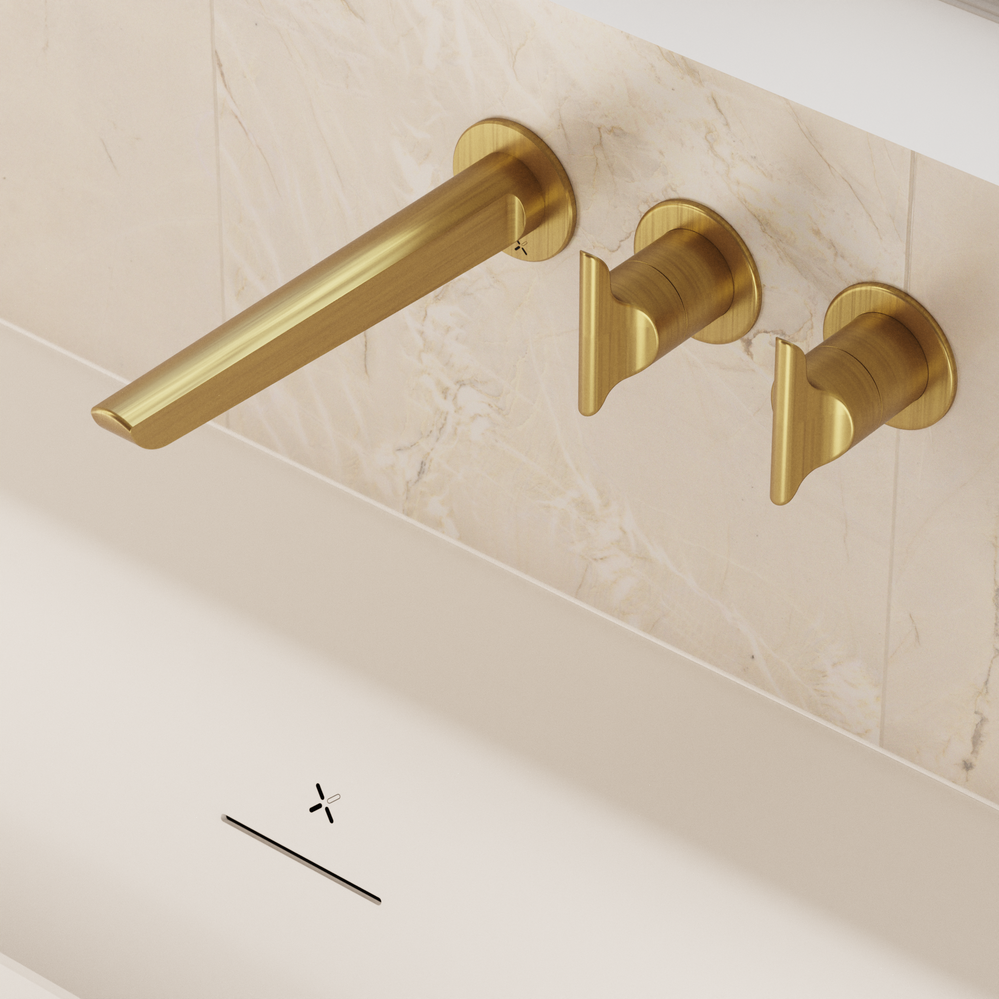 Module Foile 2 Handle With Bath Spout