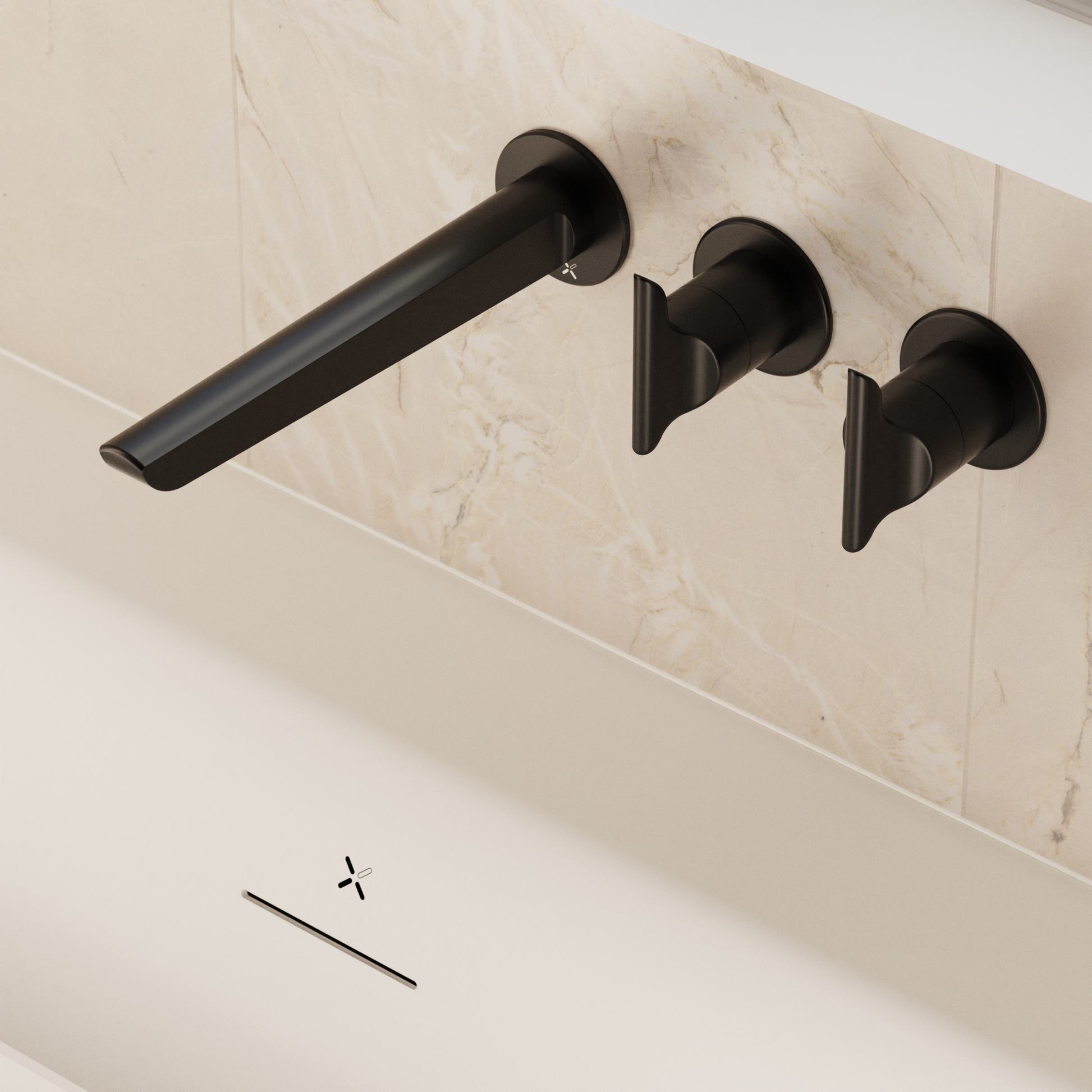 Module Foile 2 Handle With Bath Spout