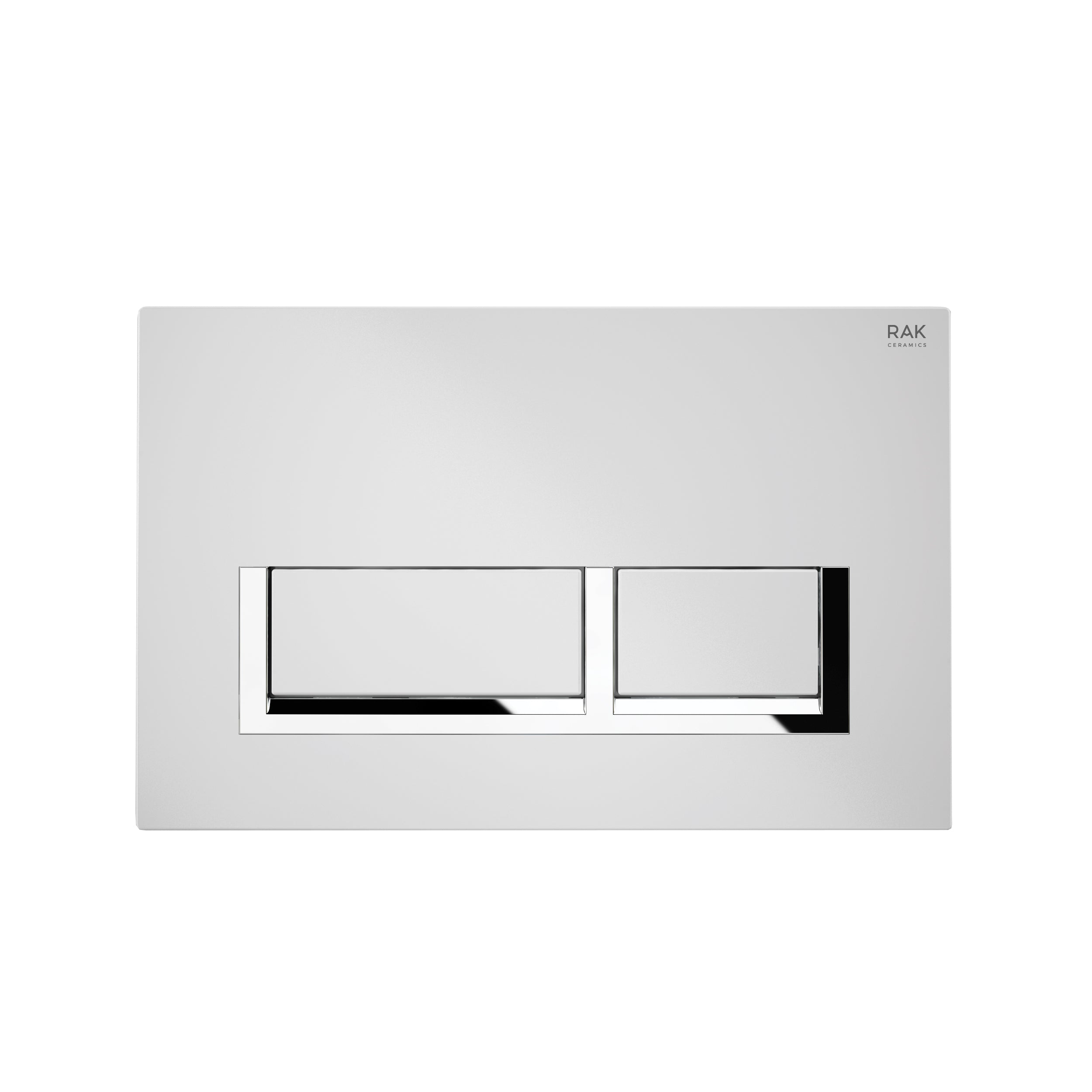 RAK Matt Flush Plate w/Rectangular Push Buttons