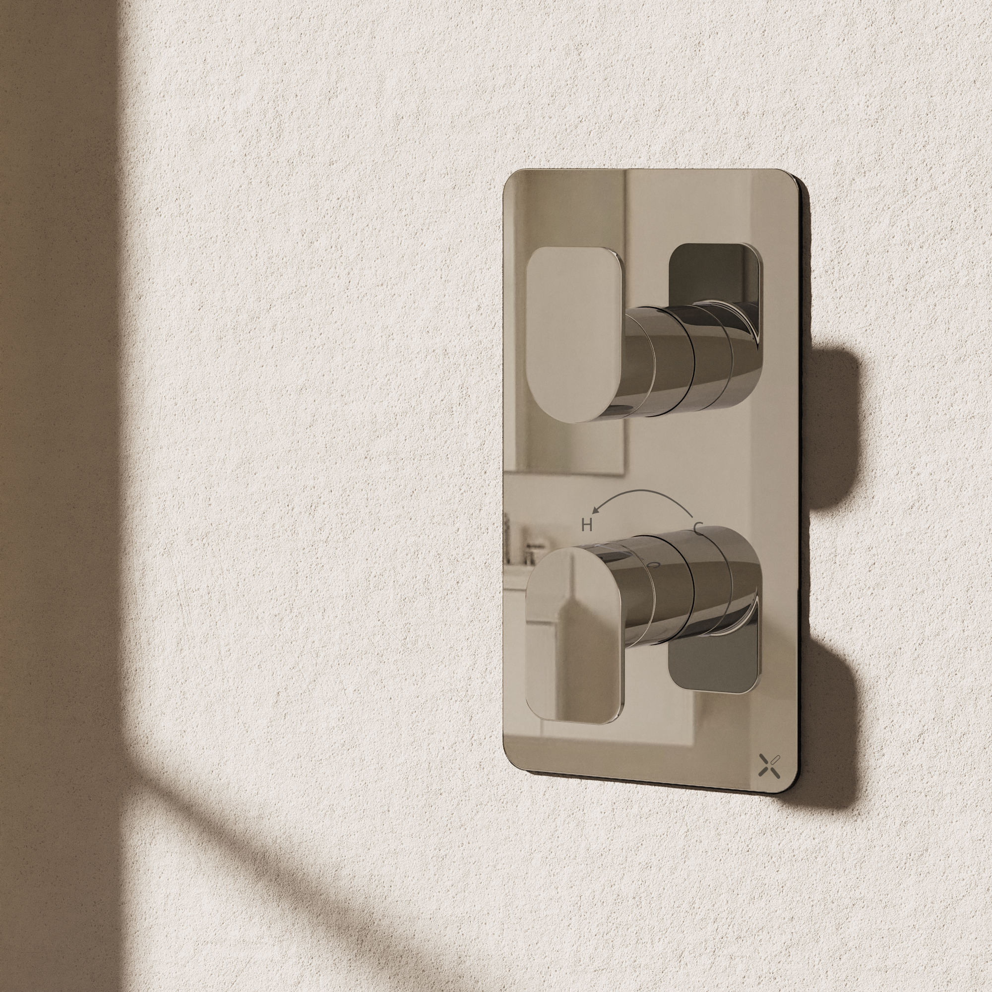 Fuse 1 Outlet 2 Handle Valve & Trimset