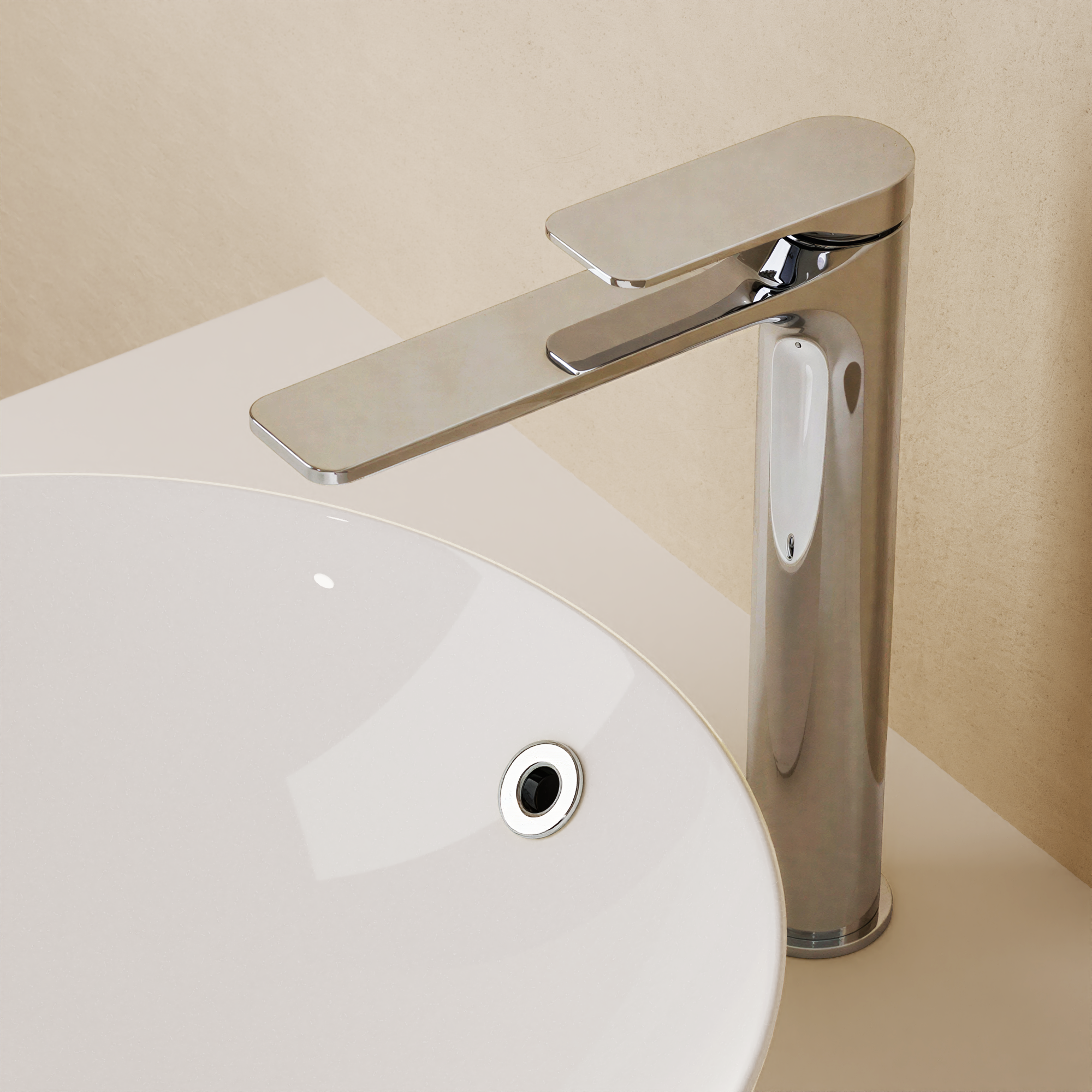 Fuse Tall Basin Monobloc With Clicker Waste