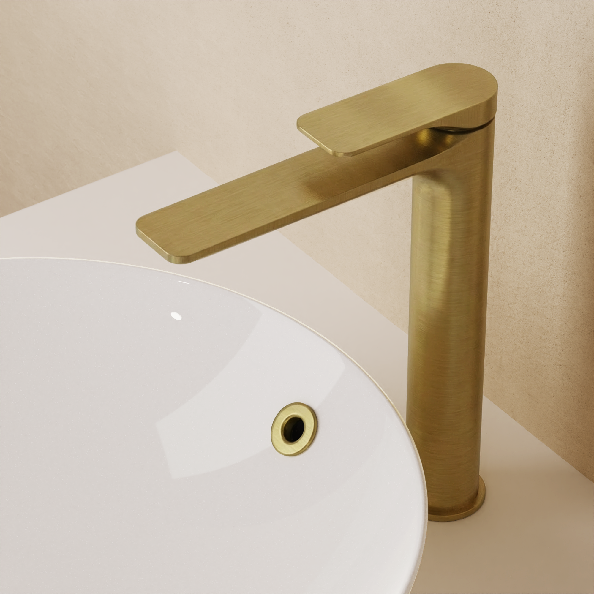 Fuse Tall Basin Monobloc With Clicker Waste