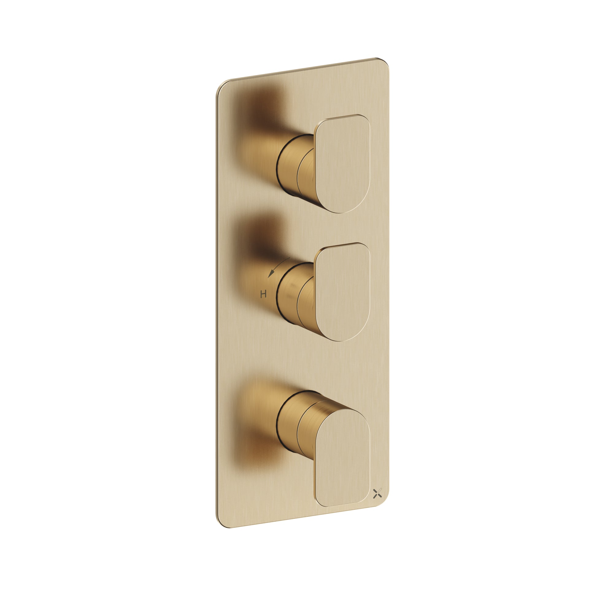 Fuse 2 Outlet 3 Handle Portrait Valve & Trimset