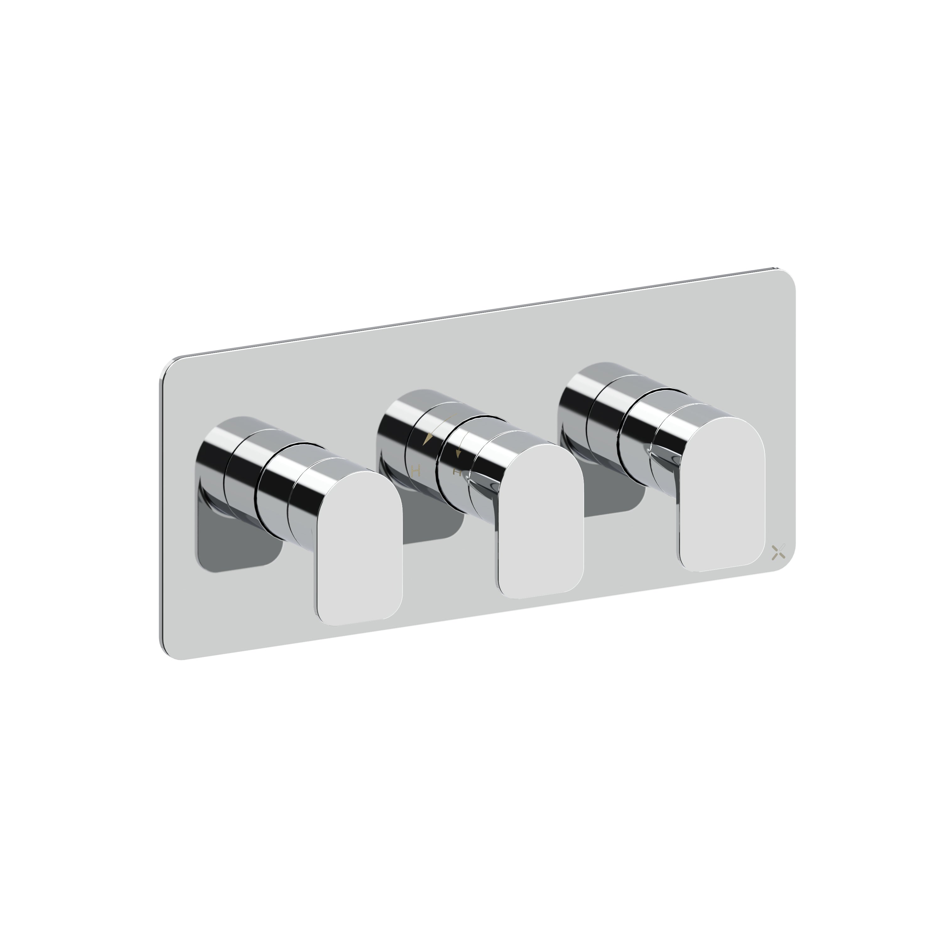 Fuse 2 Outlet 3 Handle Landscape Valve & Trimset