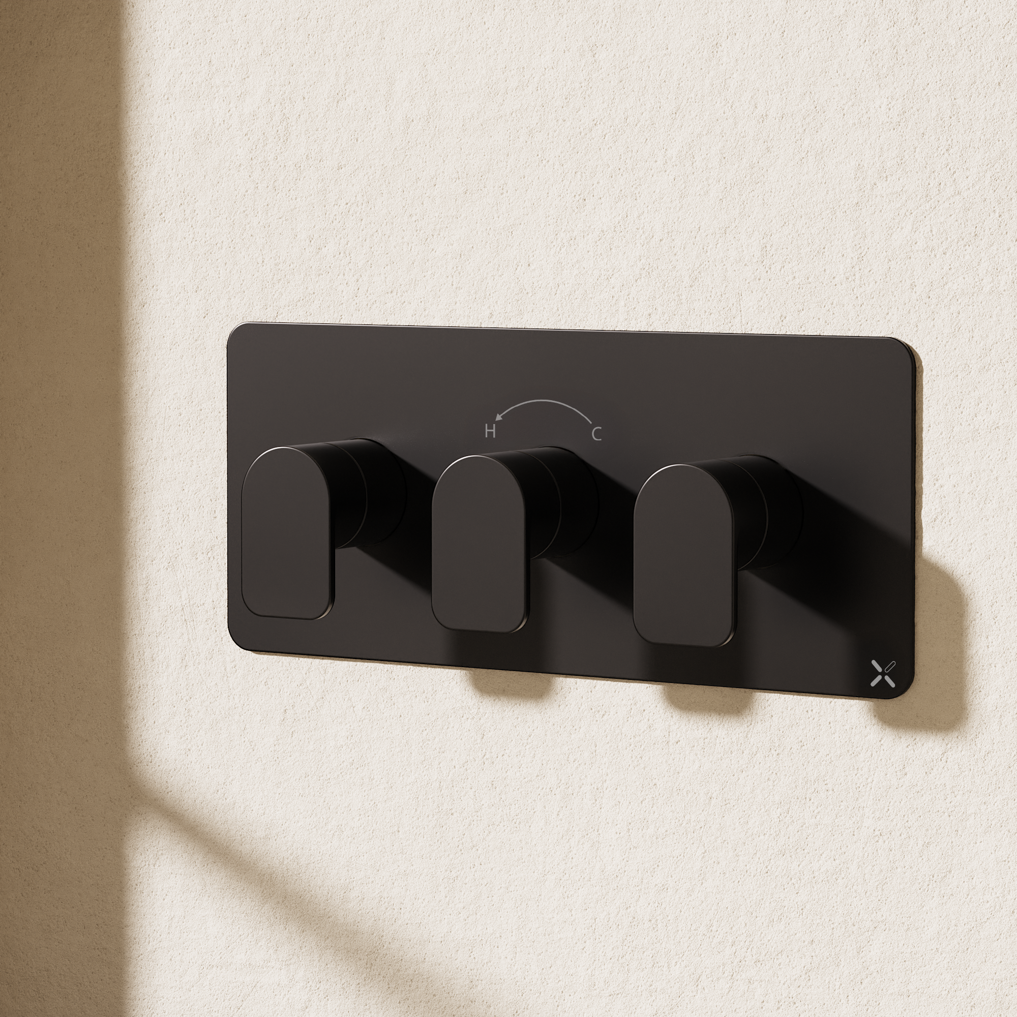 Fuse 2 Outlet 3 Handle Landscape Valve & Trimset