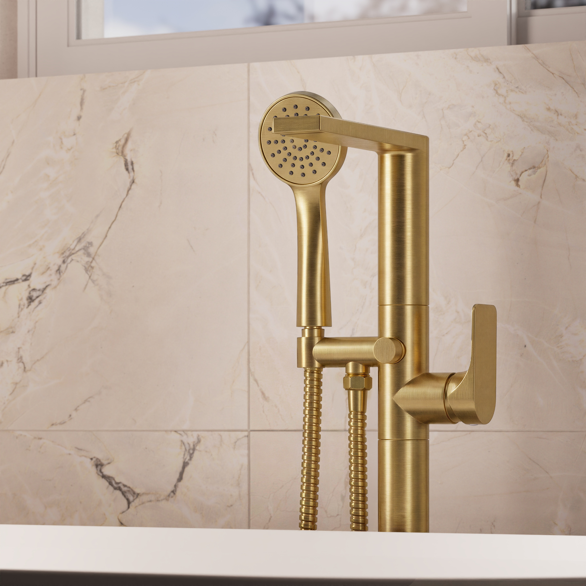 Fuse Bath Shower Mixer Floor Standing