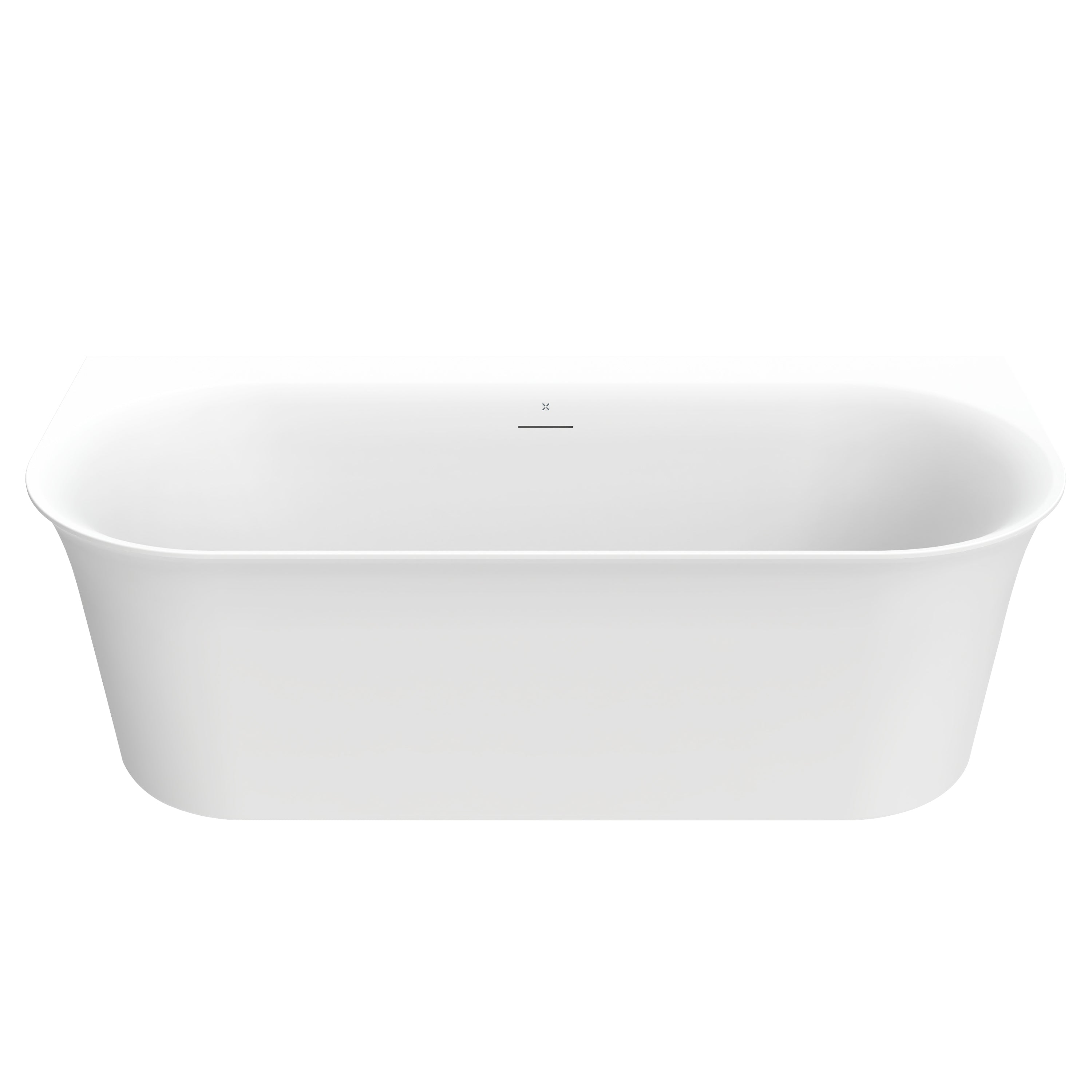 Cursa Back to Wall Bath with Overflow and Waste x 800mm