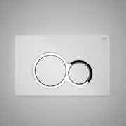 RAK Matt Flush Plate w/Round Push Buttons
