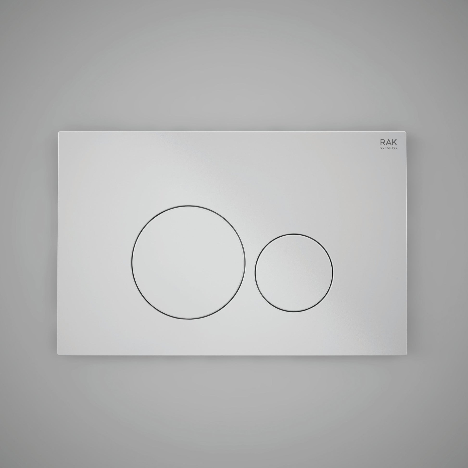 RAK Gloss flush plate with round push buttons