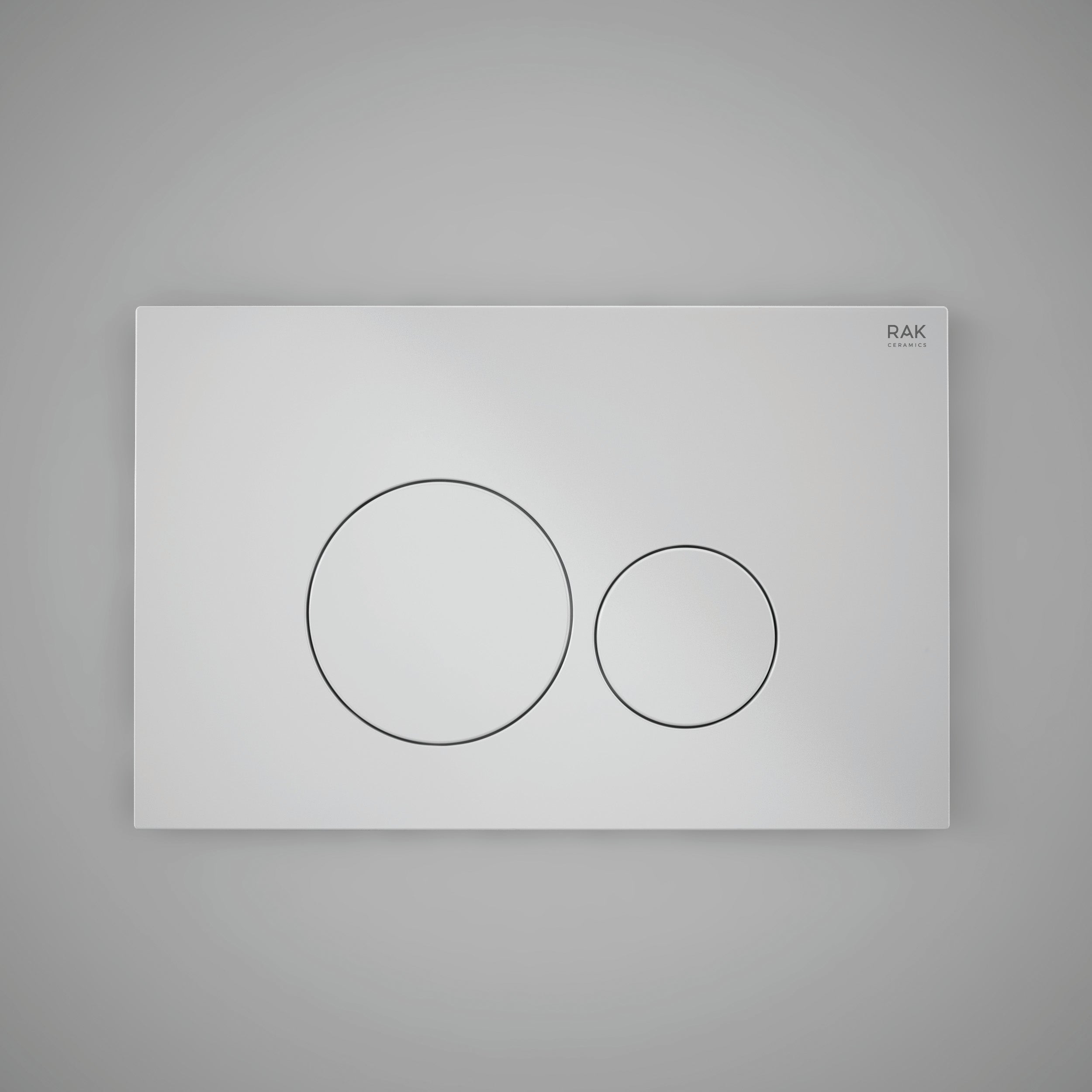 RAK Gloss flush plate with round push buttons