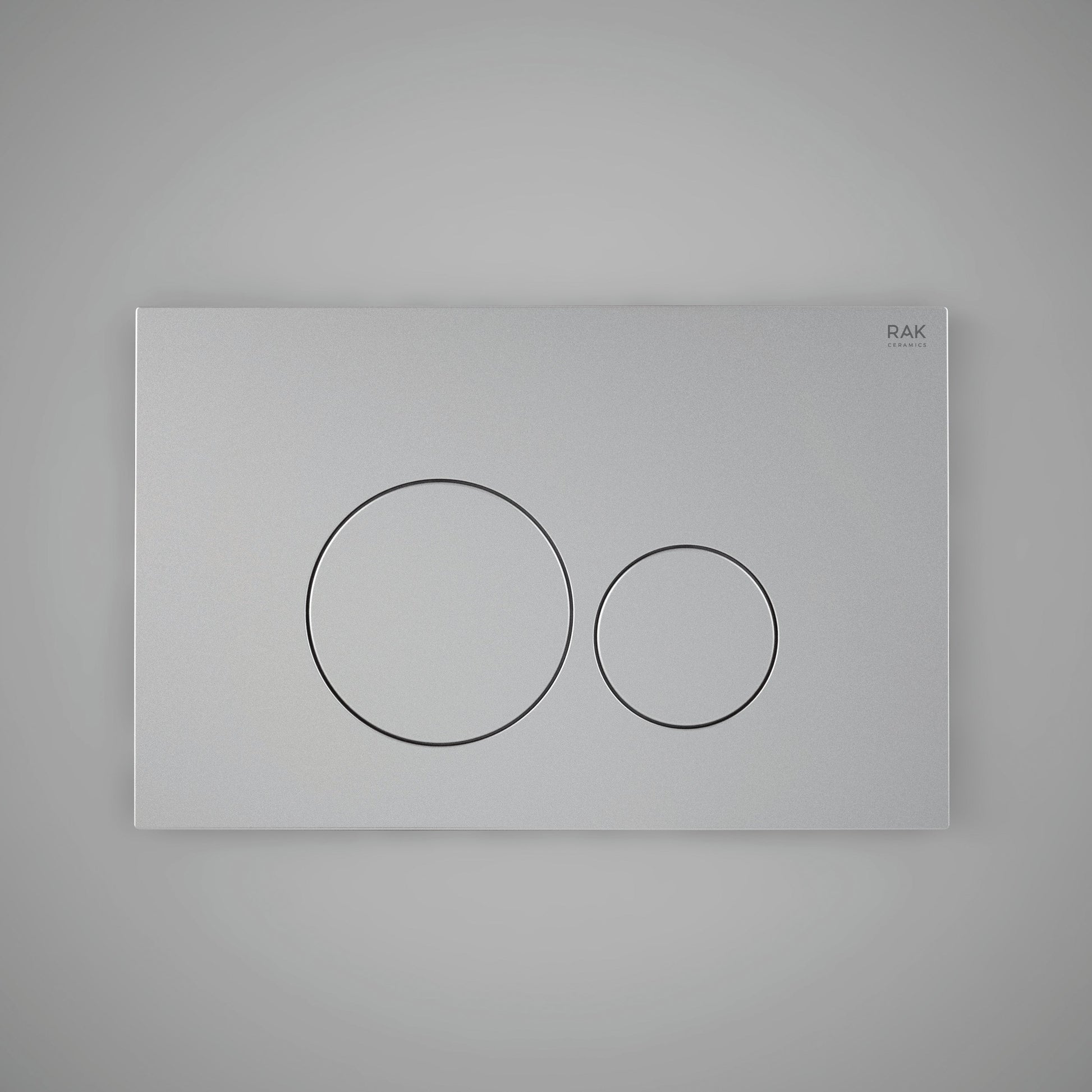 RAK Matt Flush Plate w/Round Push Buttons