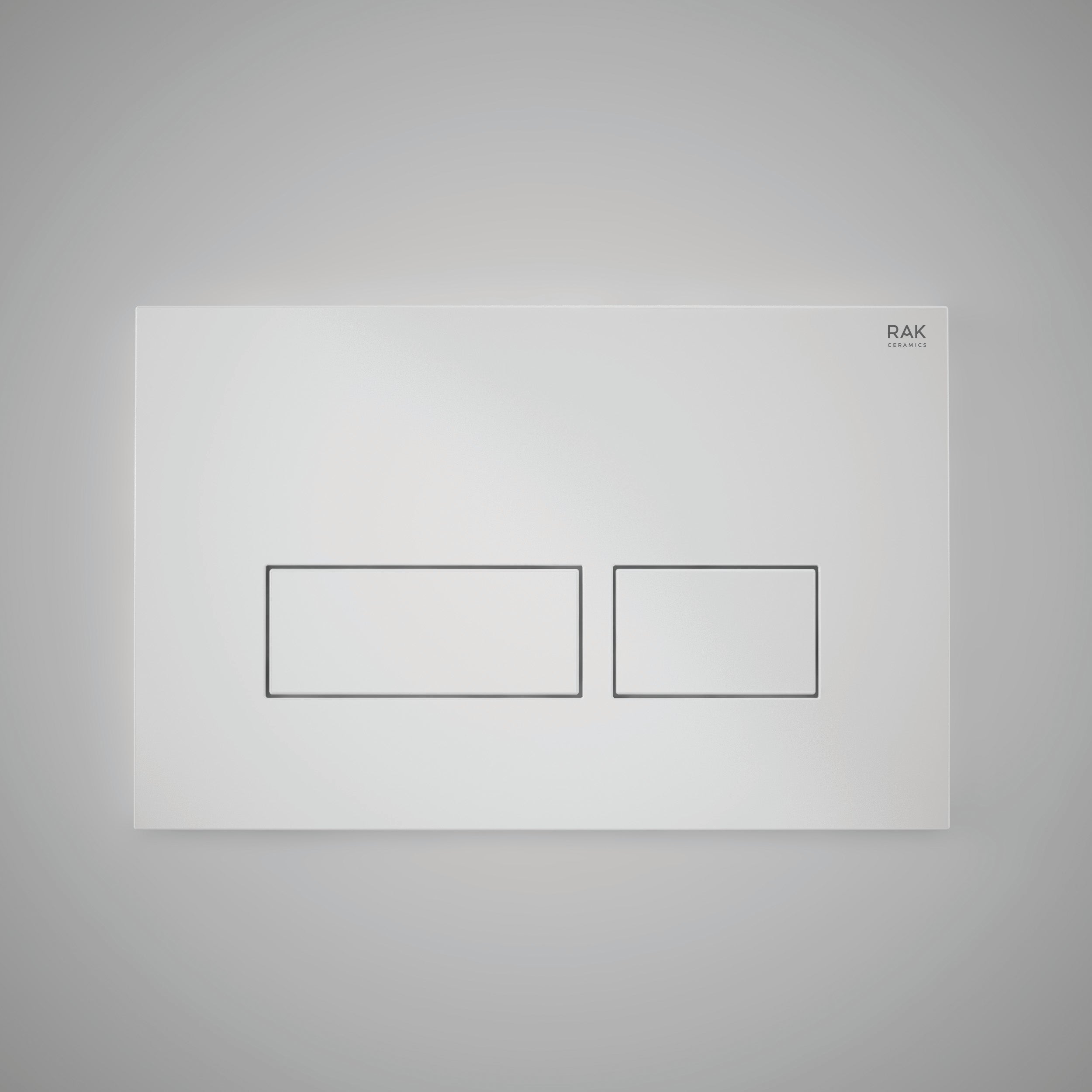 RAK Gloss Flush Plate w/Rectangular Push Buttons