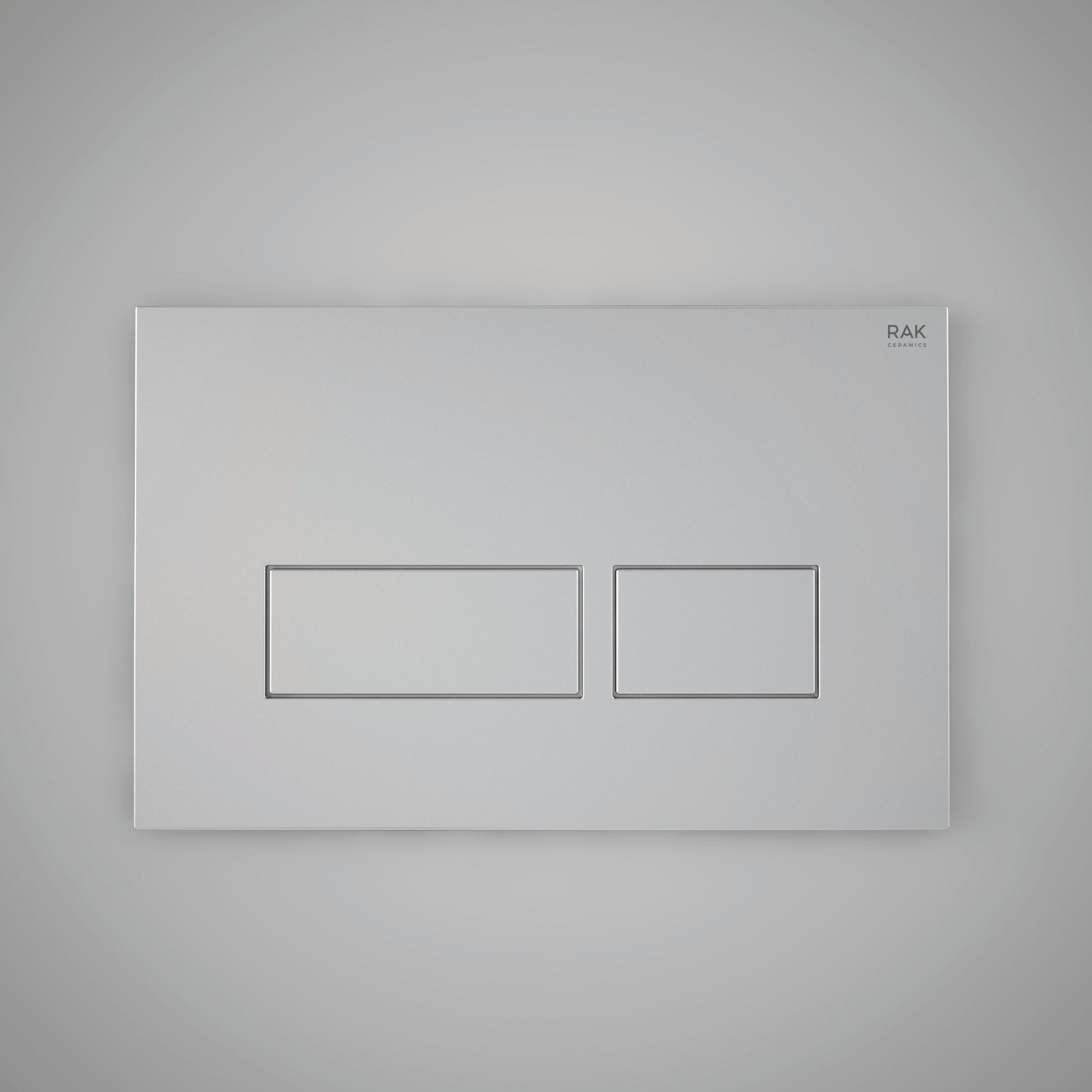 RAK Matt Flush Plate w/Rectangular Push Buttons