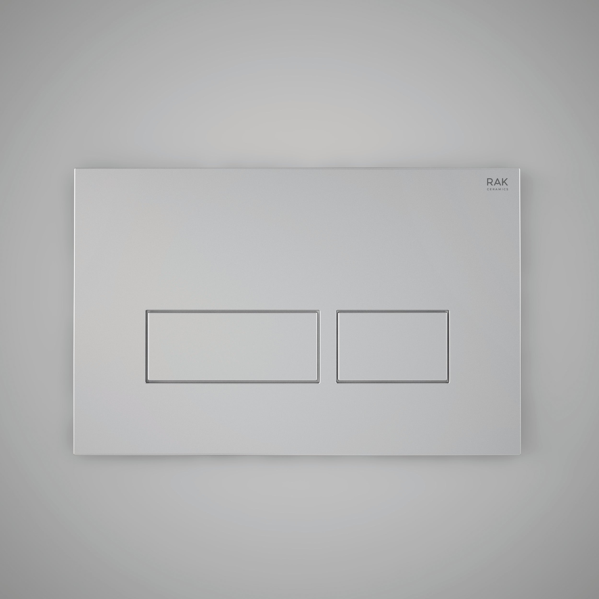 RAK Matt Flush Plate w/Rectangular Push Buttons