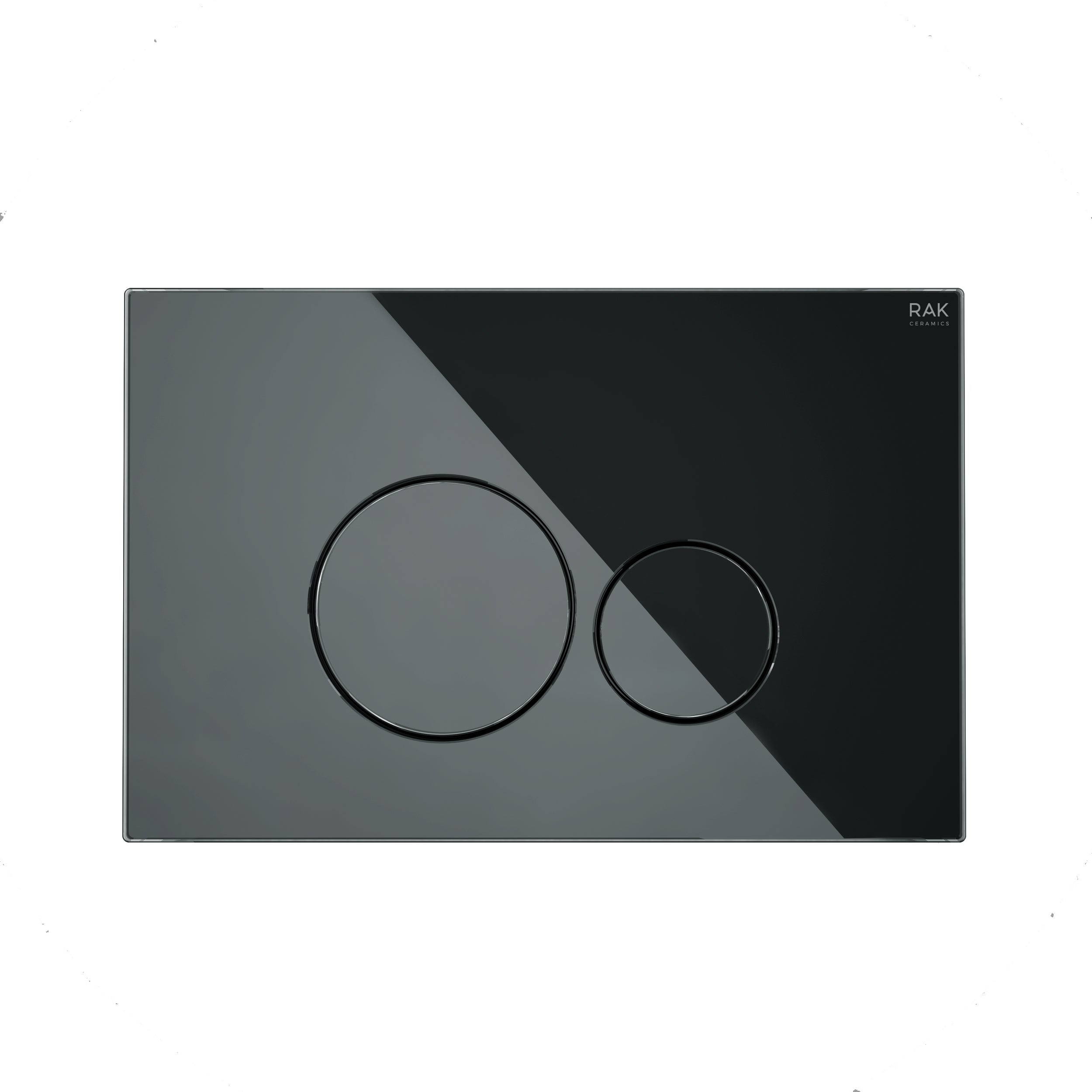 RAK Ecofix Glass Flush Plate with round push