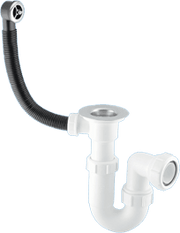 Adjustable Inlet Sink Trap with Centre Pin Waste