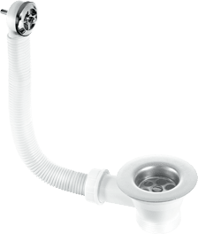 Sink Combined Waste and Overflow – Nut and Bolt Overflow Connection