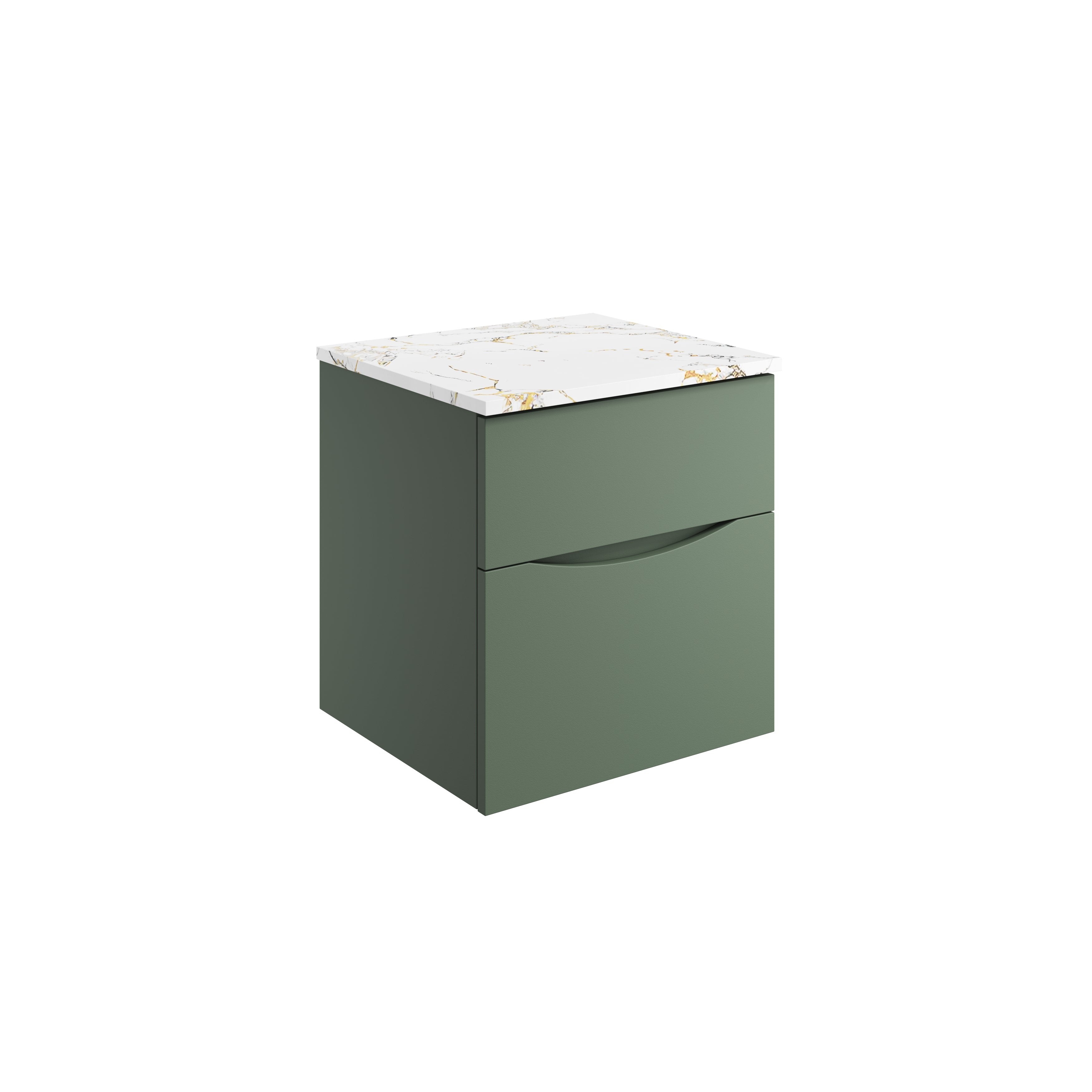 Crosswater Limit 500 Single Drawer Unit Warm Stone with Vein Worktop