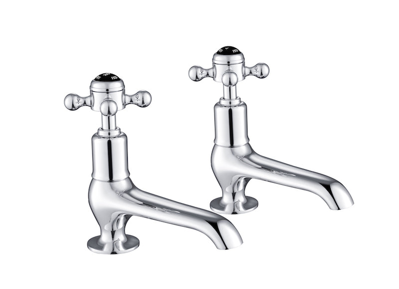 GROSVENOR LONG NOSE BASIN TAPS, BLACK INDICES