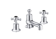 GROSVENOR 3 HOLE DECK MOUNTED BATH FILLER, BLACK INDICES