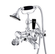 GROSVENOR BATH SHOWER MIXER WALL MOUNTED WITH KIT, BLACK INDICES