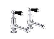 GROSVENOR LEVER LONG NOSE BASIN TAPS, BLACK INDICES