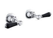 GROSVENOR LEVER WALL VALVES 1/2, BLACK INDICES