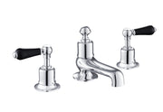 GROSVENOR LEVER 3 HOLE DECK MOUNTED BATH FILLER, BLACK INDICES