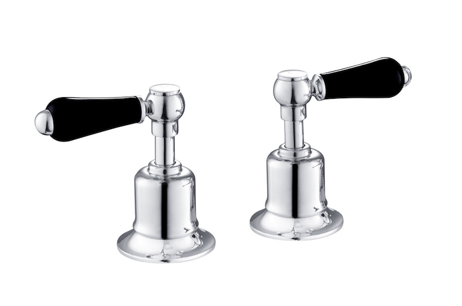 GROSVENOR LEVER PANEL VALVES 3/4, BLACK INDICES