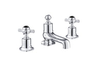 GROSVENOR PINCH 3 HOLE DECK MOUNTED BATH FILLER, BLACK INDICES