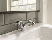 GROSVENOR PINCH BASIN MIXER WITH POP UP WASTE BLACK INDICES