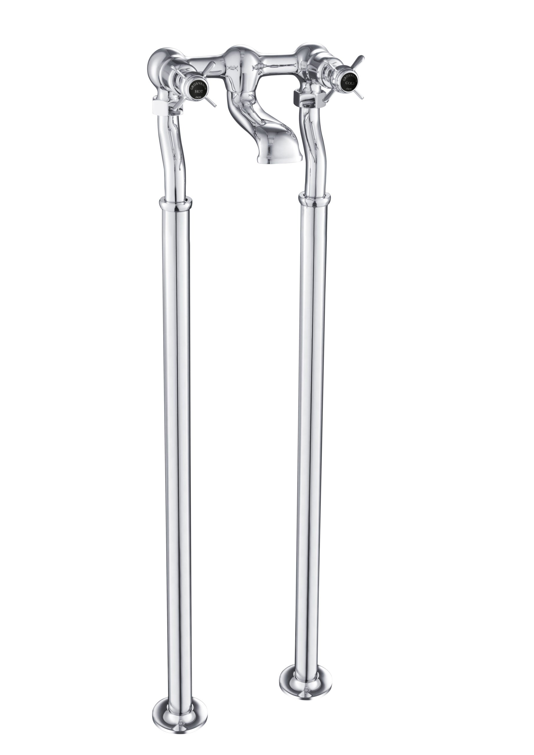 GROSVENOR PINCH FREESTANDING BATH FILLER, BLACK INDICES