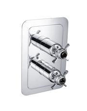 GROSVENOR PINCH THERMOSTATIC CONCEALED 1 OUTLET SHOWER VALVE VERTICAL, BLACK INDICES