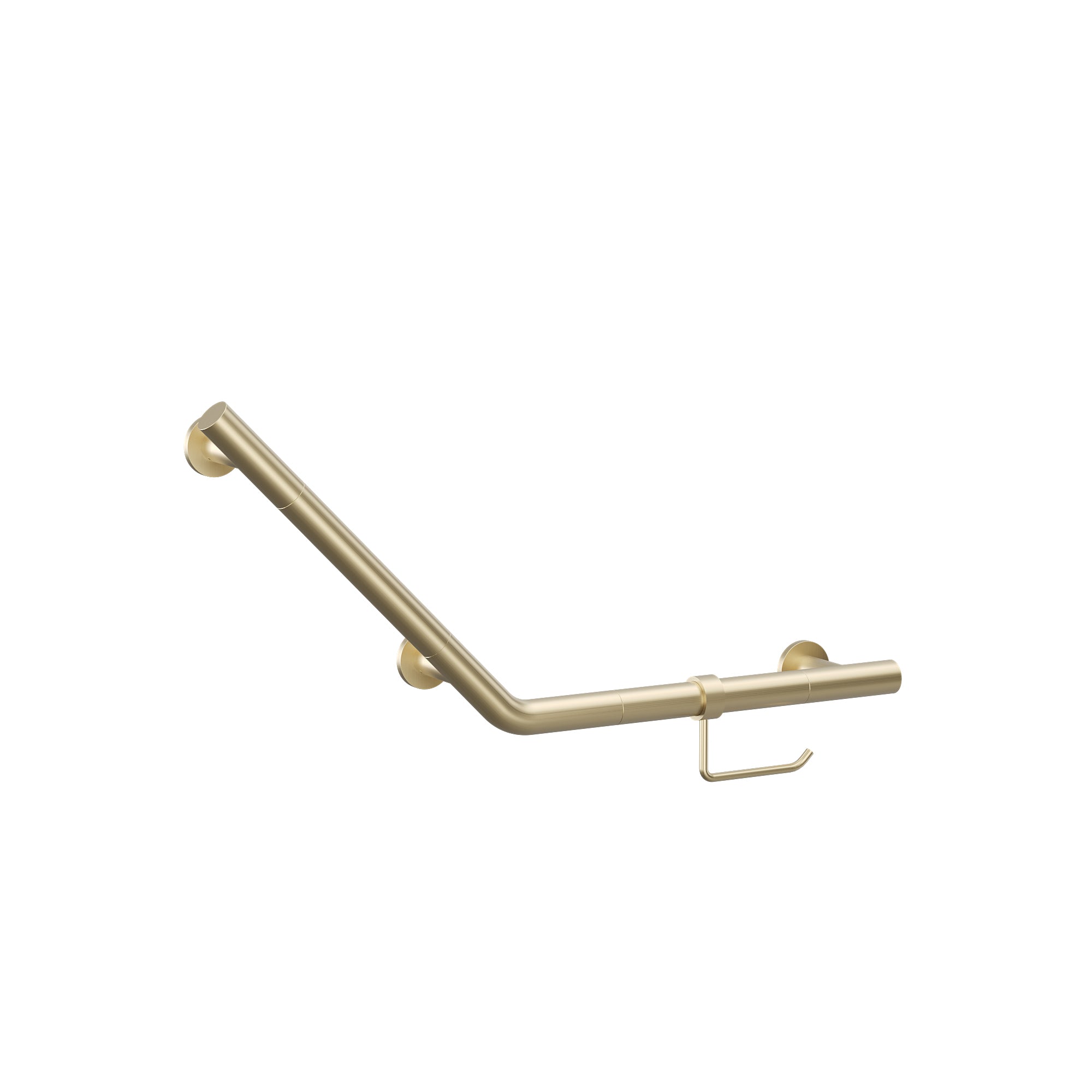 Angled Grab Bar & WC Roll Holder 719 x