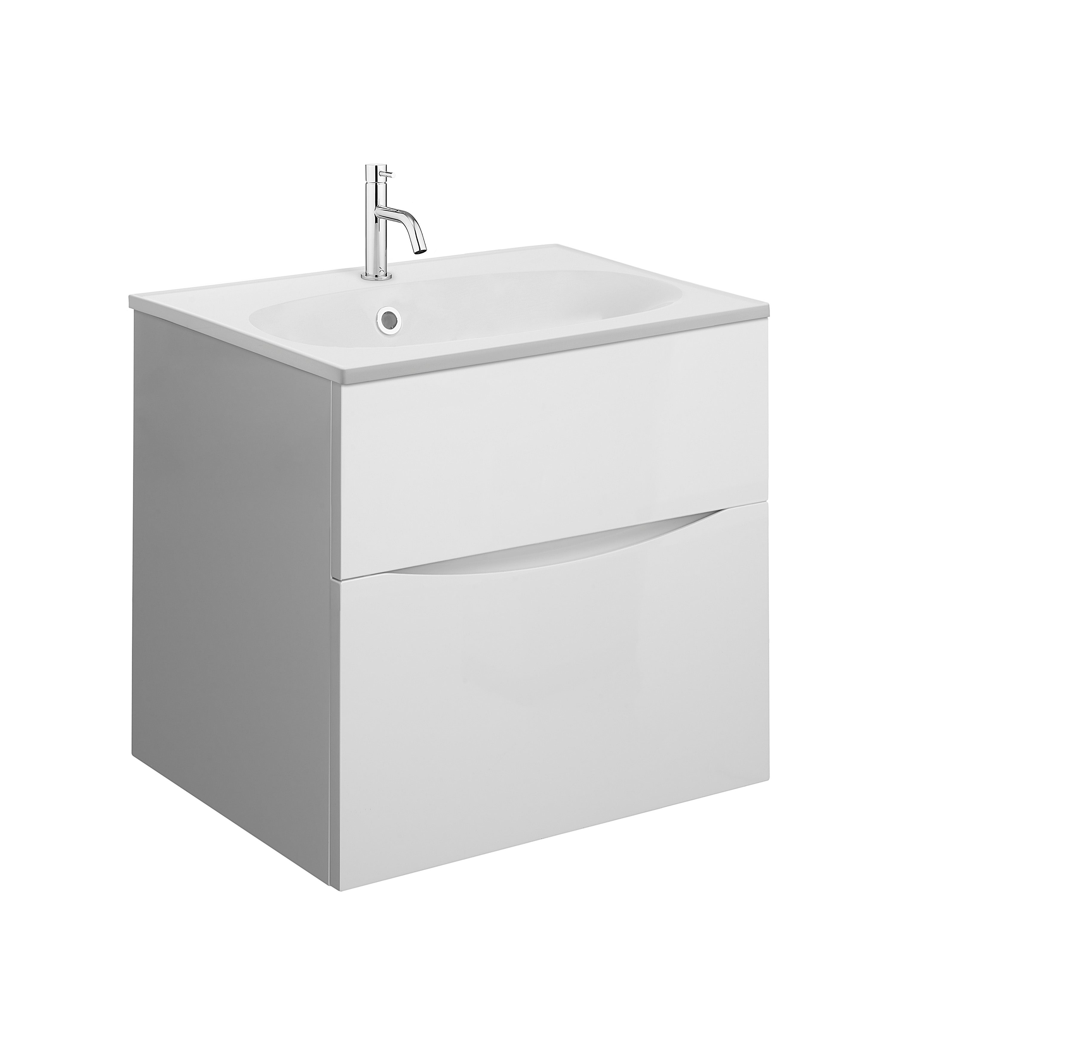 Crosswater Glide II 500 Unit Gloss with Vein Estatuario Worktop
